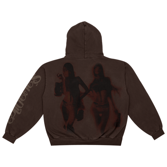 SAWADIKA BROWN PULLOVER HOODIE